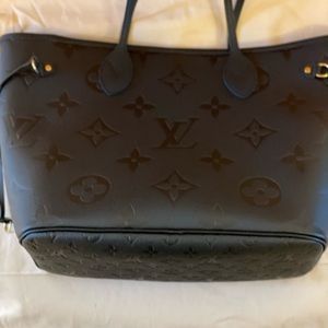 Brand new never used NWT Louis Vuitton black empreinte neverfull